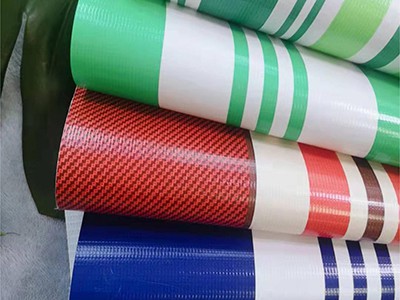 PVC color strip tarpaulin